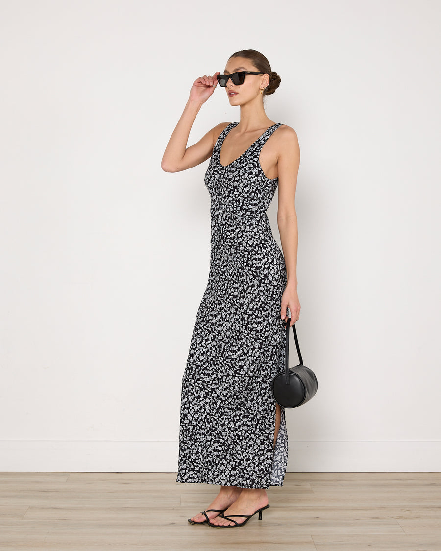 Faithfull the Brand Flower Print Maxi Dress