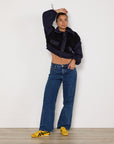 Ulla Johnson Aidan Shell and Fleece Bomber Jacket