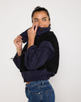 Ulla Johnson Aidan Shell and Fleece Bomber Jacket
