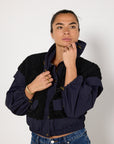 Ulla Johnson Aidan Shell and Fleece Bomber Jacket