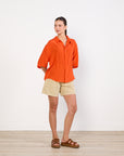 Luuda Bright Orange Shirt Size M Brand New With Tags