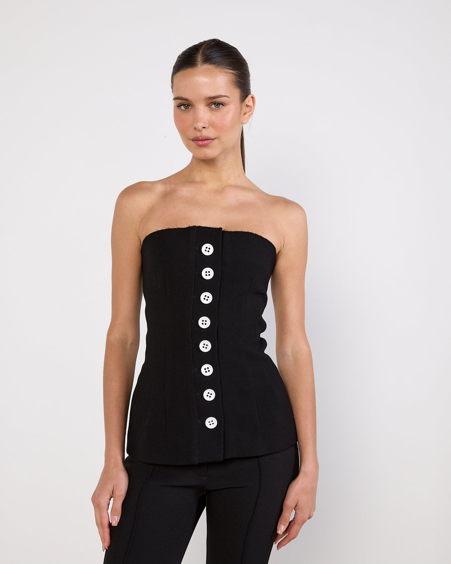 Christopher Esber Button Detail Bustier