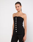 Christopher Esber Button Detail Bustier
