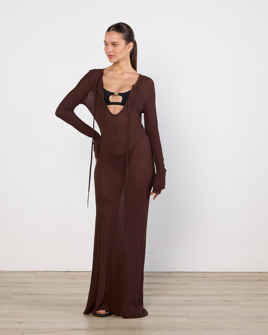 SIR. Chocolate Beach Cover Up