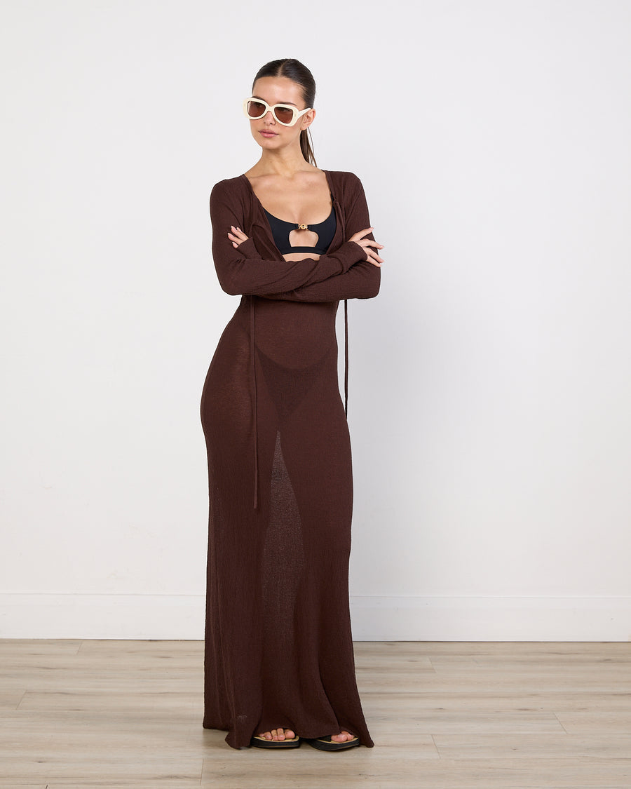 SIR. Chocolate Beach Cover Up