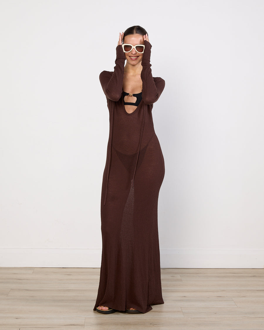 SIR. Chocolate Beach Cover Up