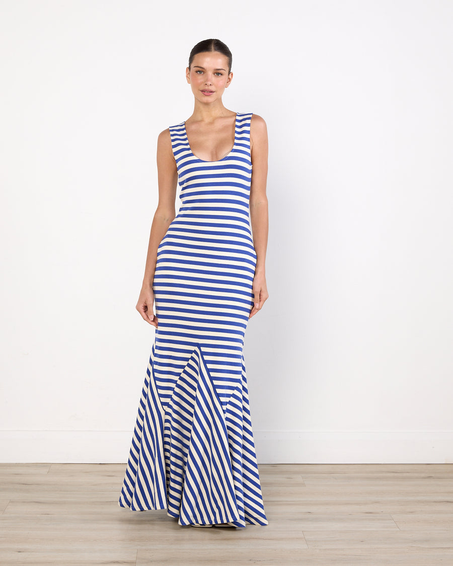 Luuda Striped Jersey Maxi dress