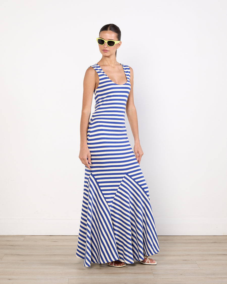 Luuda Striped Jersey Maxi dress