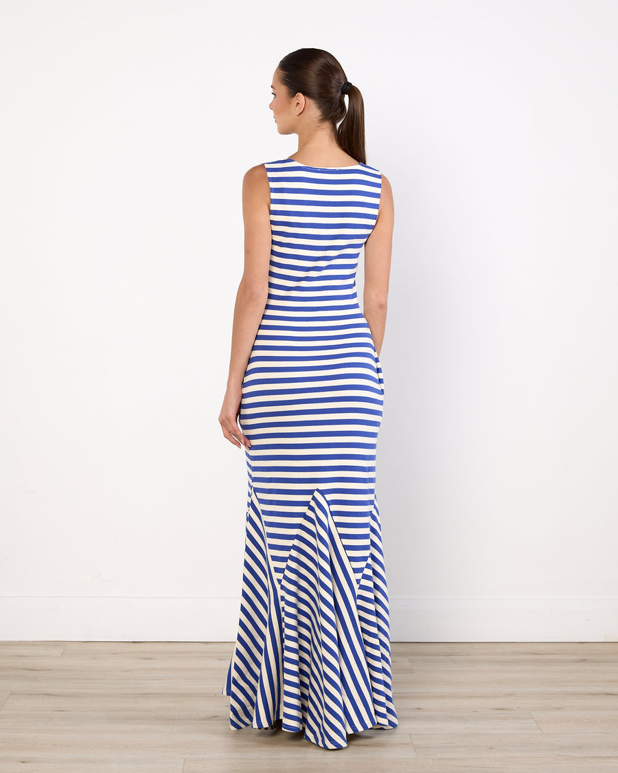 Luuda Striped Jersey Maxi dress