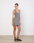 Luuda Striped Jersey Mini dress