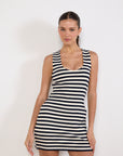 Luuda Striped Jersey Mini dress