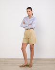 Celine Striped Crop Shirt Excellent Pre-Loved Condition