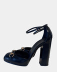 Gucci Horsebit Ankle Strap Pumps