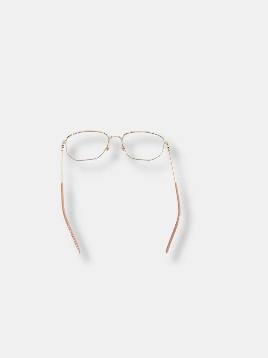 Gucci Gold Metal Glasses