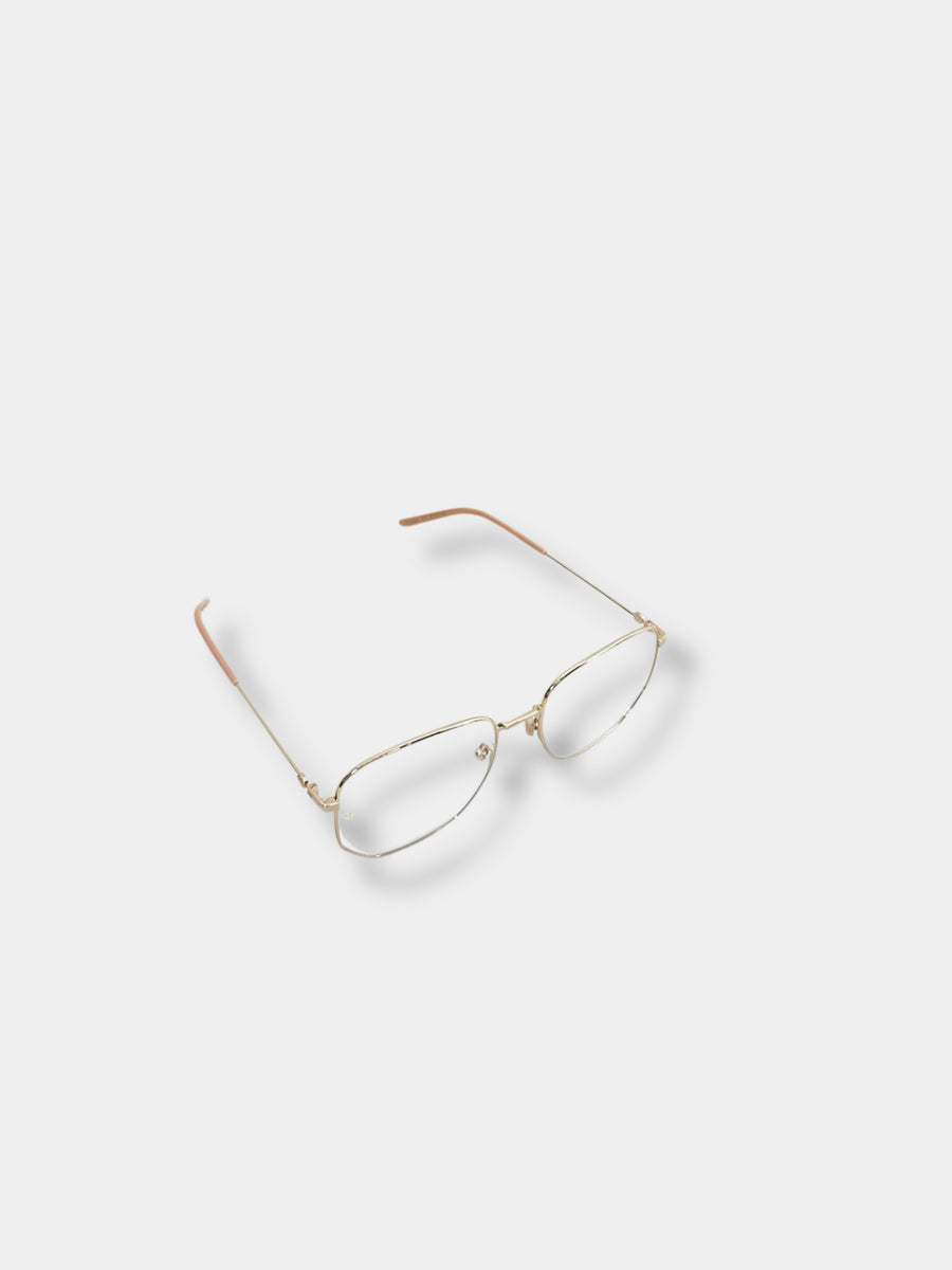 Gucci Gold Metal Glasses