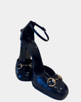 Gucci Horsebit Ankle Strap Pumps