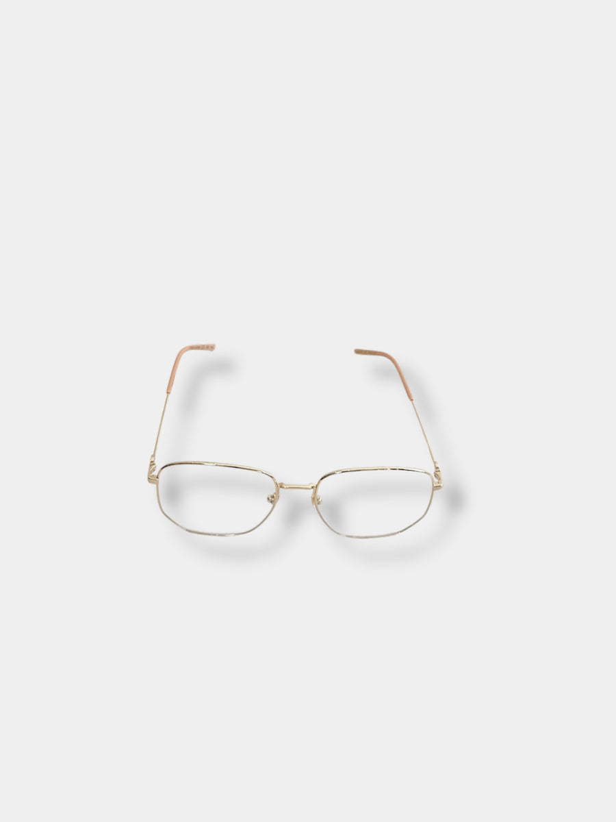 Gucci Gold Metal Glasses