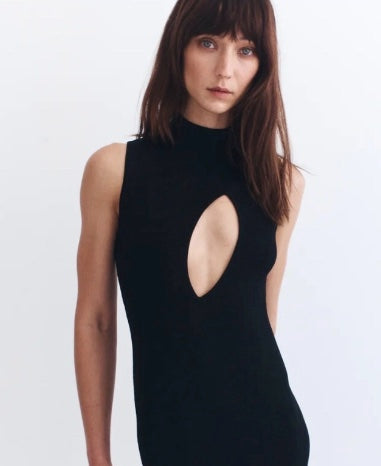 Auteur Lola Ribbed Cut Out Dress