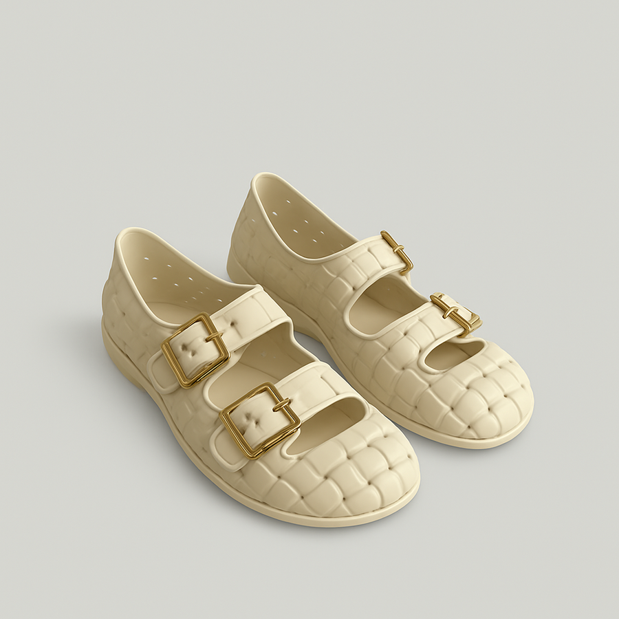 Bottega Veneta Amy Mary-Jane Ballerina Flats