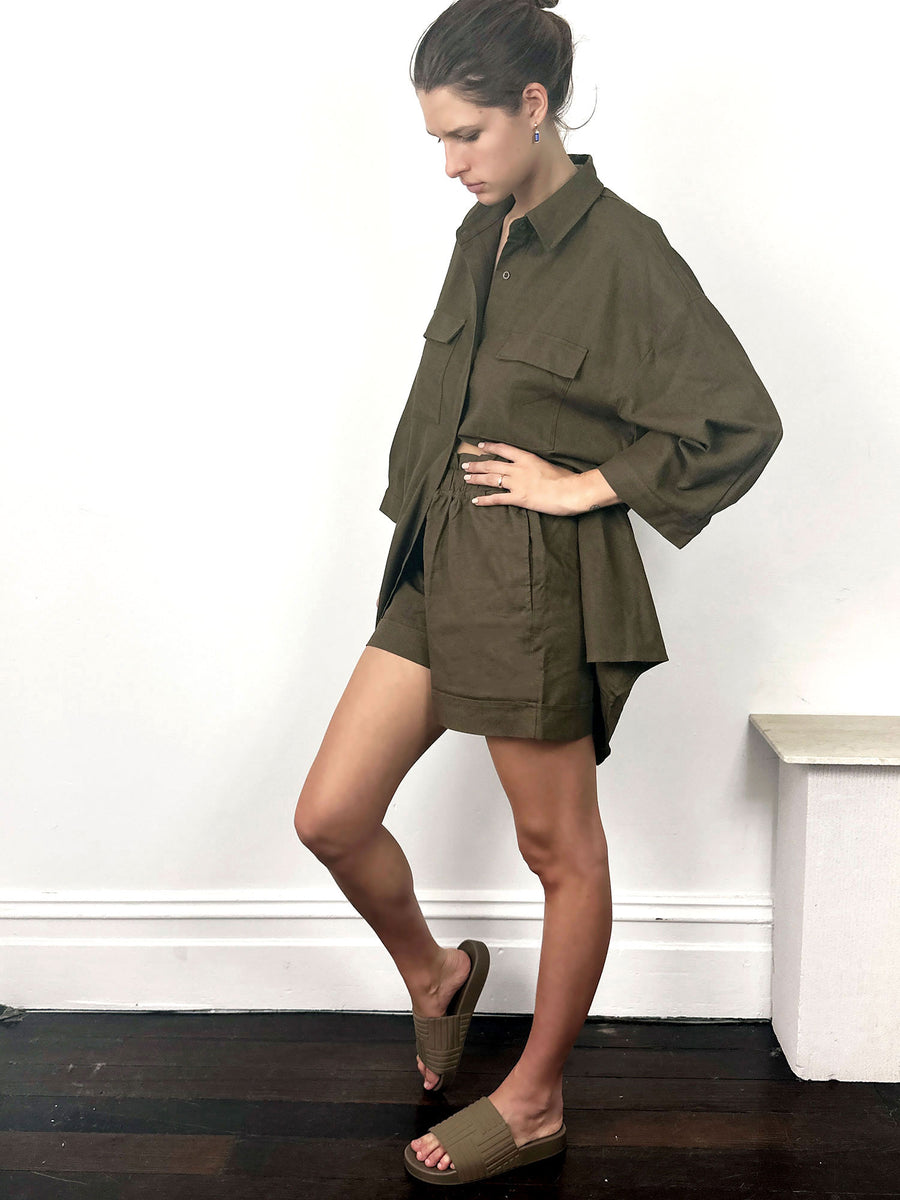 Solaqua Khaki Linen Set