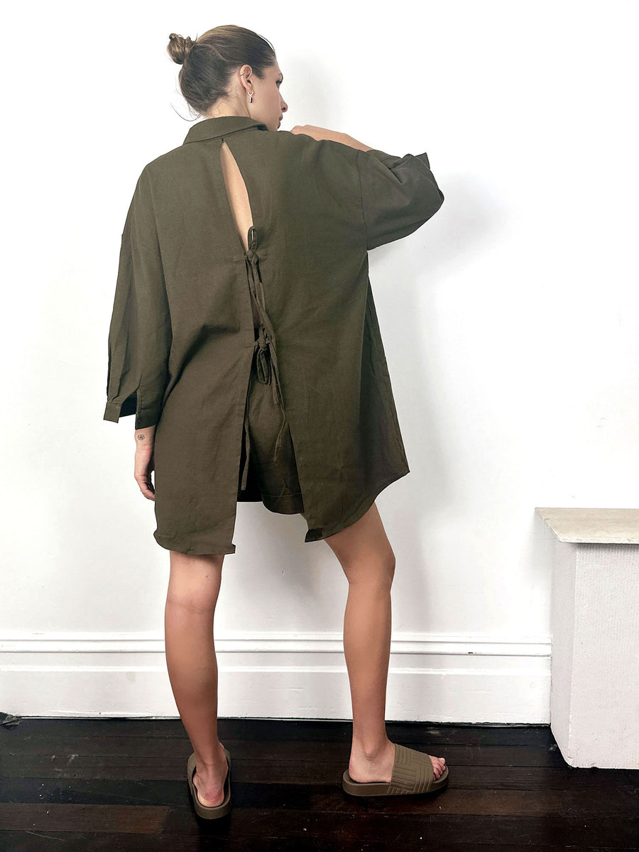 Solaqua Khaki Linen Set