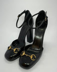 Gucci Horsebit Ankle Strap Pumps