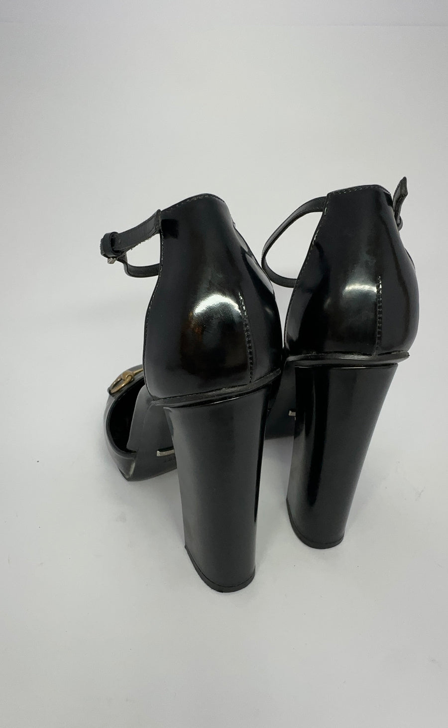 Gucci Horsebit Ankle Strap Pumps