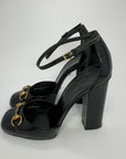 Gucci Horsebit Ankle Strap Pumps