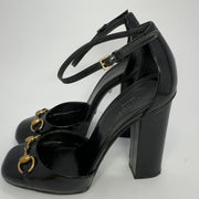 Gucci Horsebit Ankle Strap Pumps