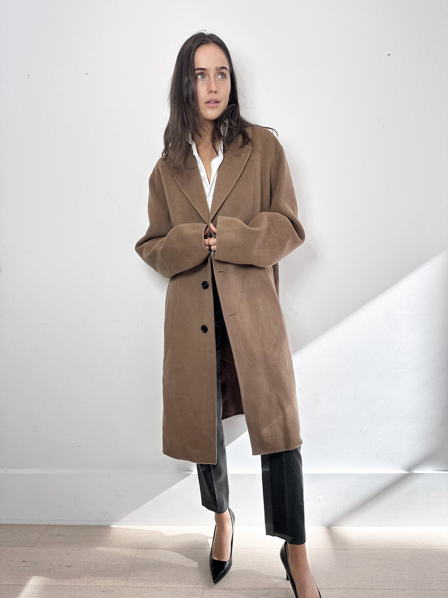 Acne Studios Chocolate Wool Coat