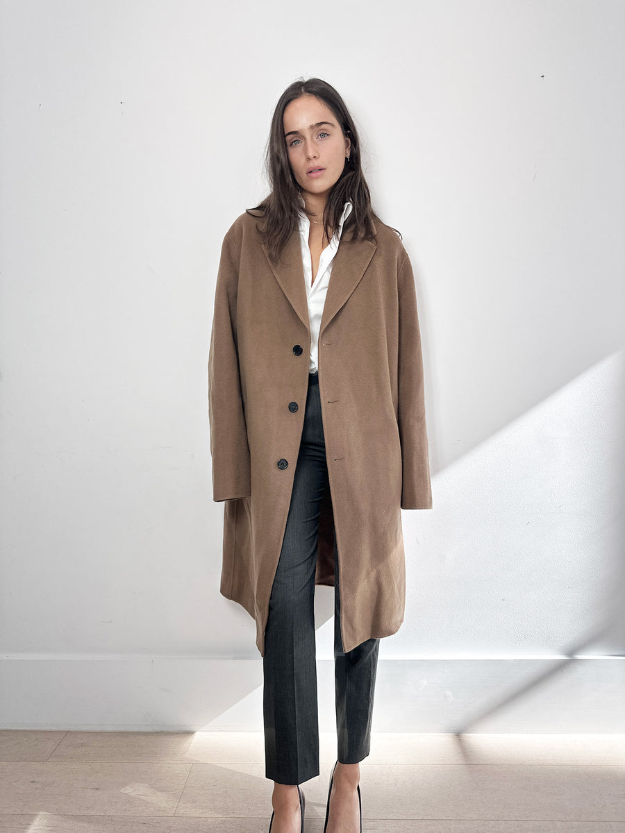 Acne Studios Chocolate Wool Coat