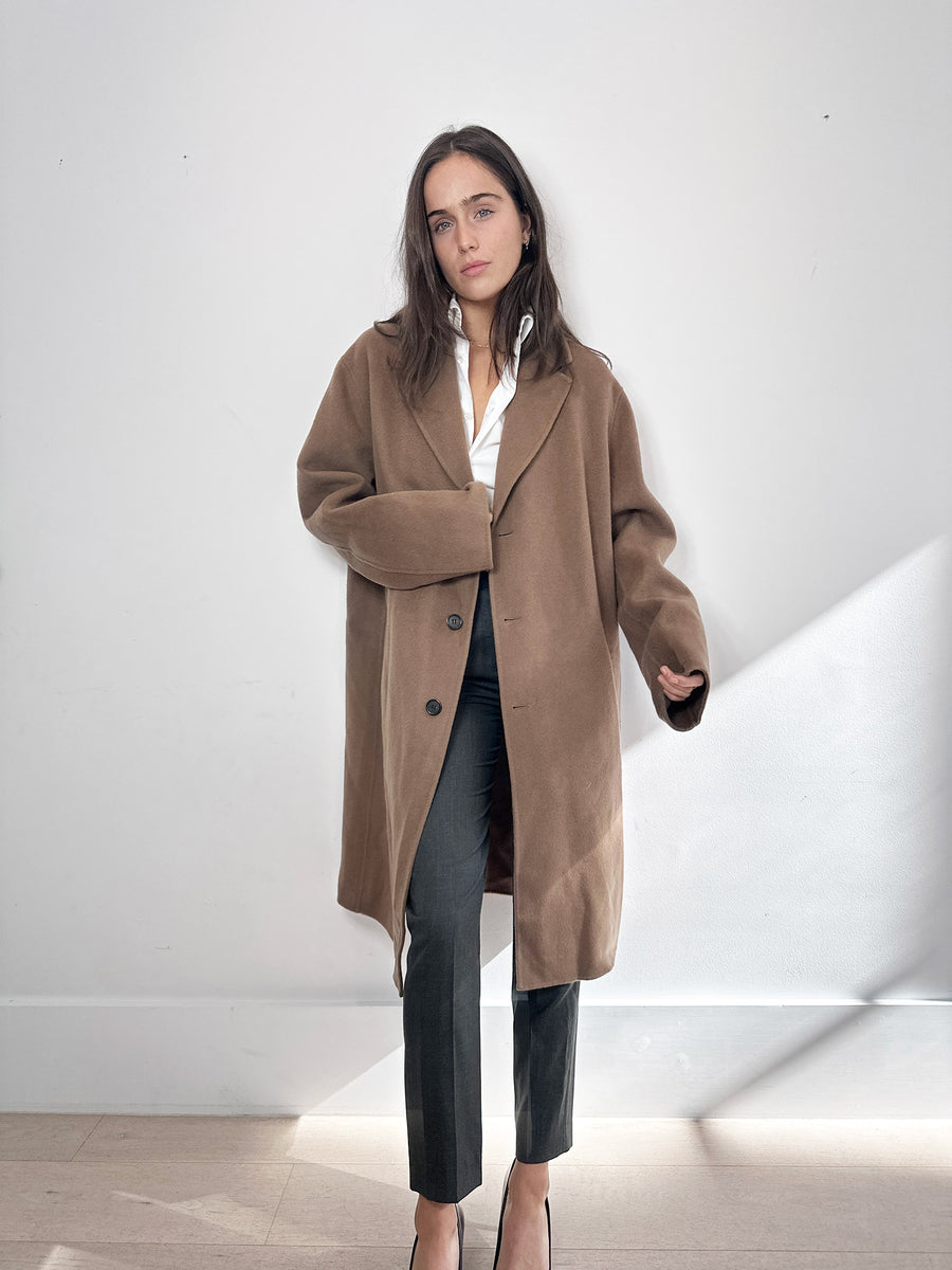 Acne Studios Chocolate Wool Coat