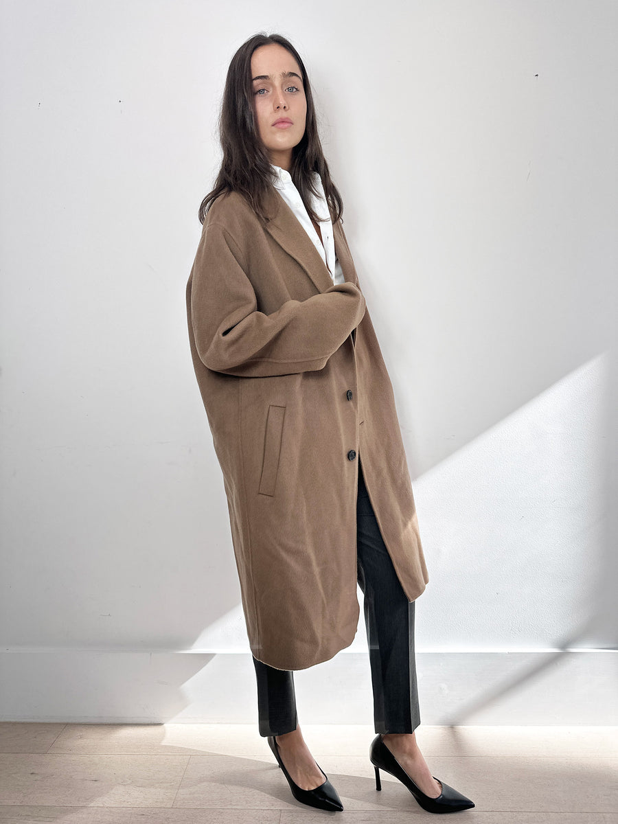 Acne Studios Chocolate Wool Coat