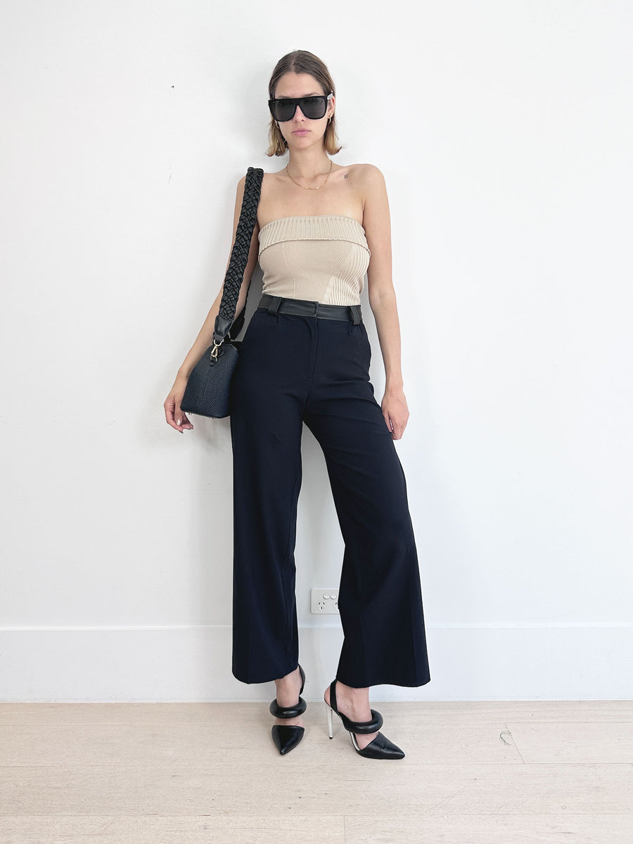 Christopher Esber Leather Belted Trousers