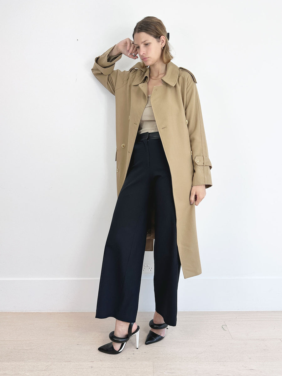 Oroton Twill Weave Trench