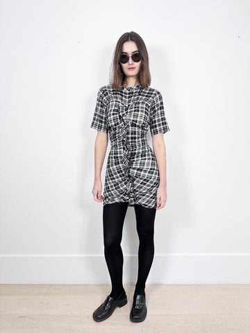 Isabel Marant Wallace Plaid Mini Dress