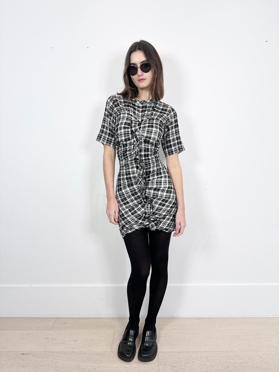 Isabel Marant Wallace Plaid Mini Dress