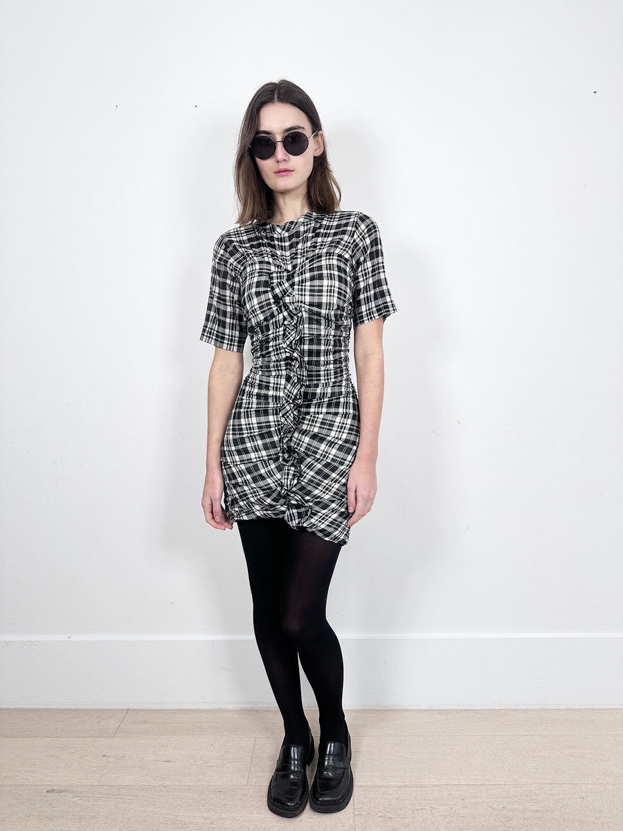Isabel Marant Wallace Plaid Mini Dress