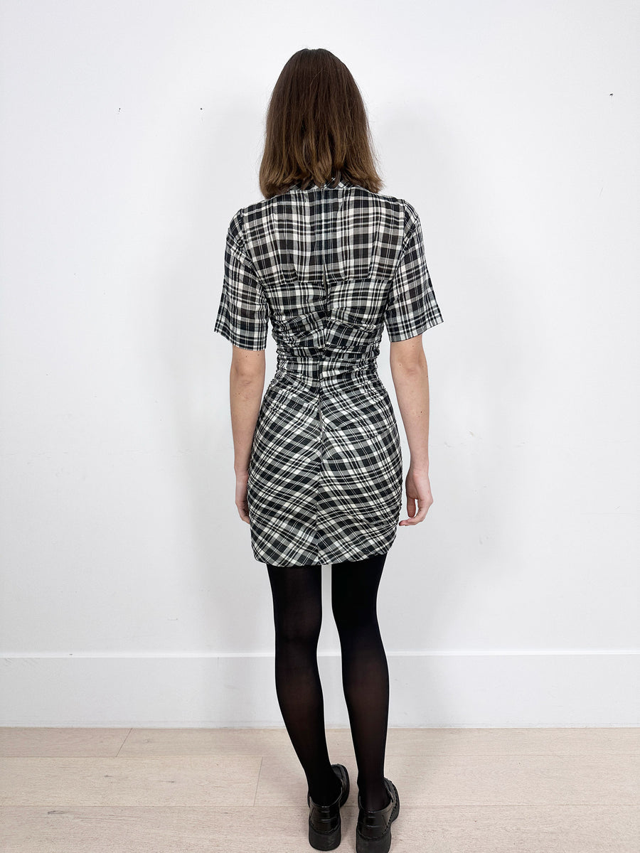 Isabel Marant Wallace Plaid Mini Dress