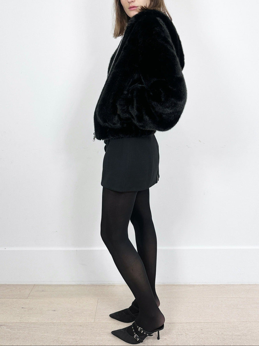 Helmut Lang Faux Fur Jacket