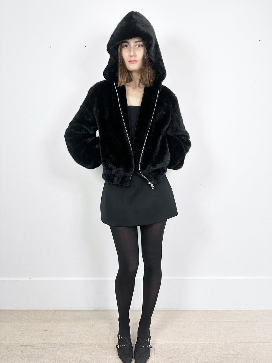 Helmut Lang Faux Fur Jacket