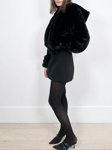 Helmut Lang Faux Fur Jacket