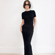 Venroy Crochet Knit Maxi Dress