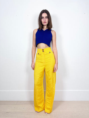 Scanlan Theodore Cobalt Crop Top