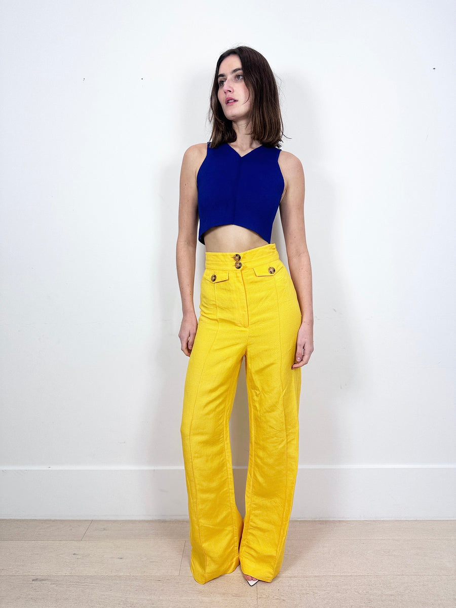 Scanlan Theodore Cobalt Crop Top