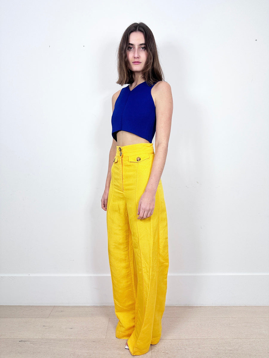 Scanlan Theodore Cobalt Crop Top
