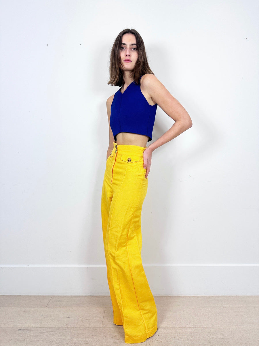 Scanlan Theodore Cobalt Crop Top