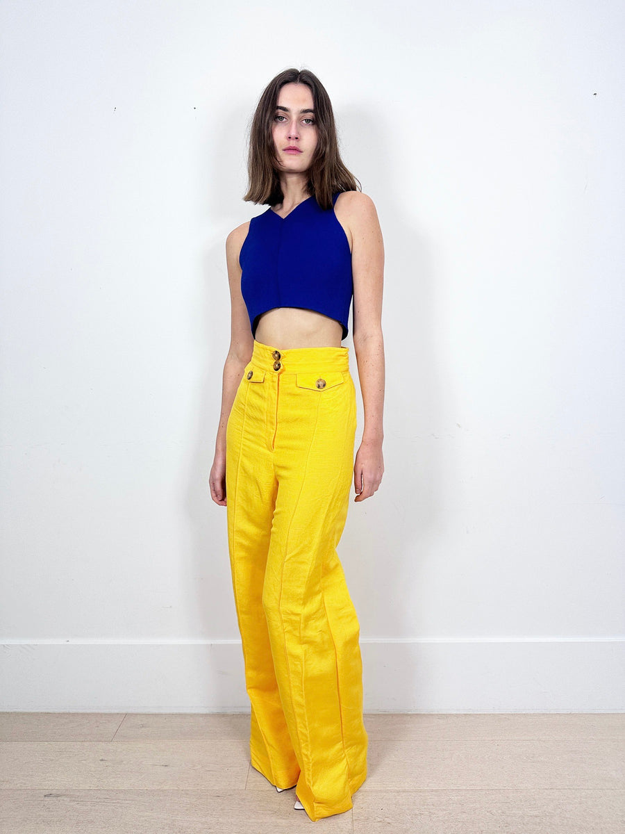 Scanlan Theodore Cobalt Crop Top