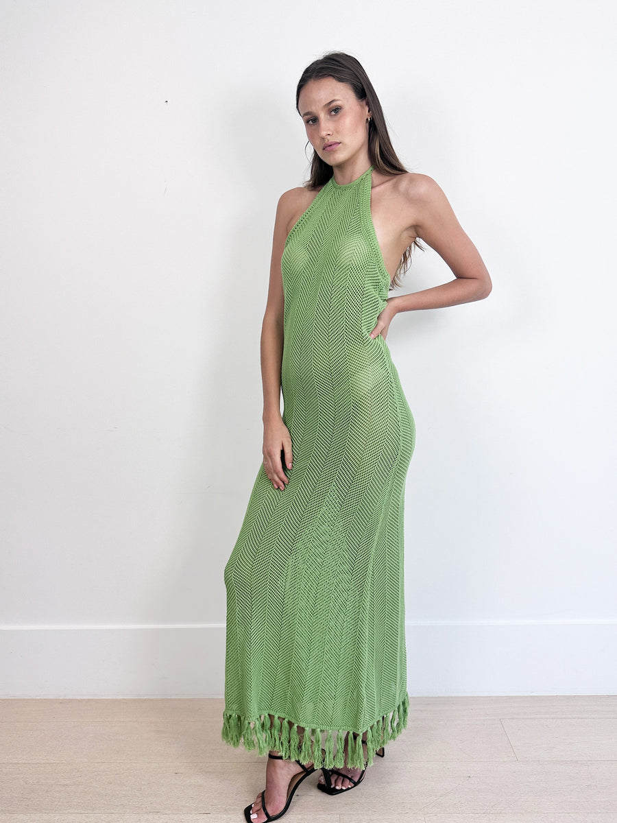 RENT Viktoria & Woods Kryptonite Crochet Dress from $138