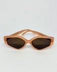 Celine Honey Brown CL4229F Geometric Sunglasses